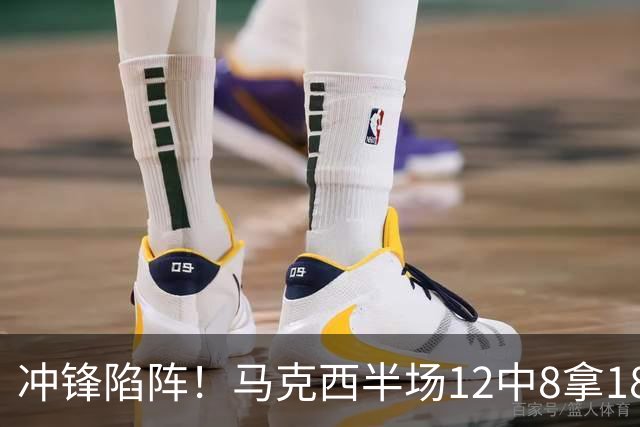 冲锋陷阵！马克西半场12中8拿18分3板2助 三分5中2